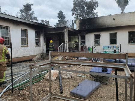 عكا : اندلاع حريق داخل نُزل للشبيبة في يسعور